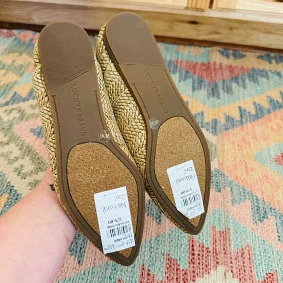 💚 Lucky Brand | Avelly Macrame Wicker flats - Picture 4 of 4